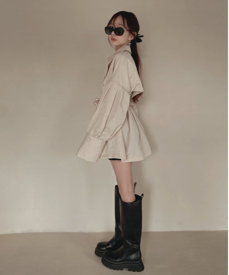 ボリュームスリーブトレンチコート / Volume Sleeve Trench Coat