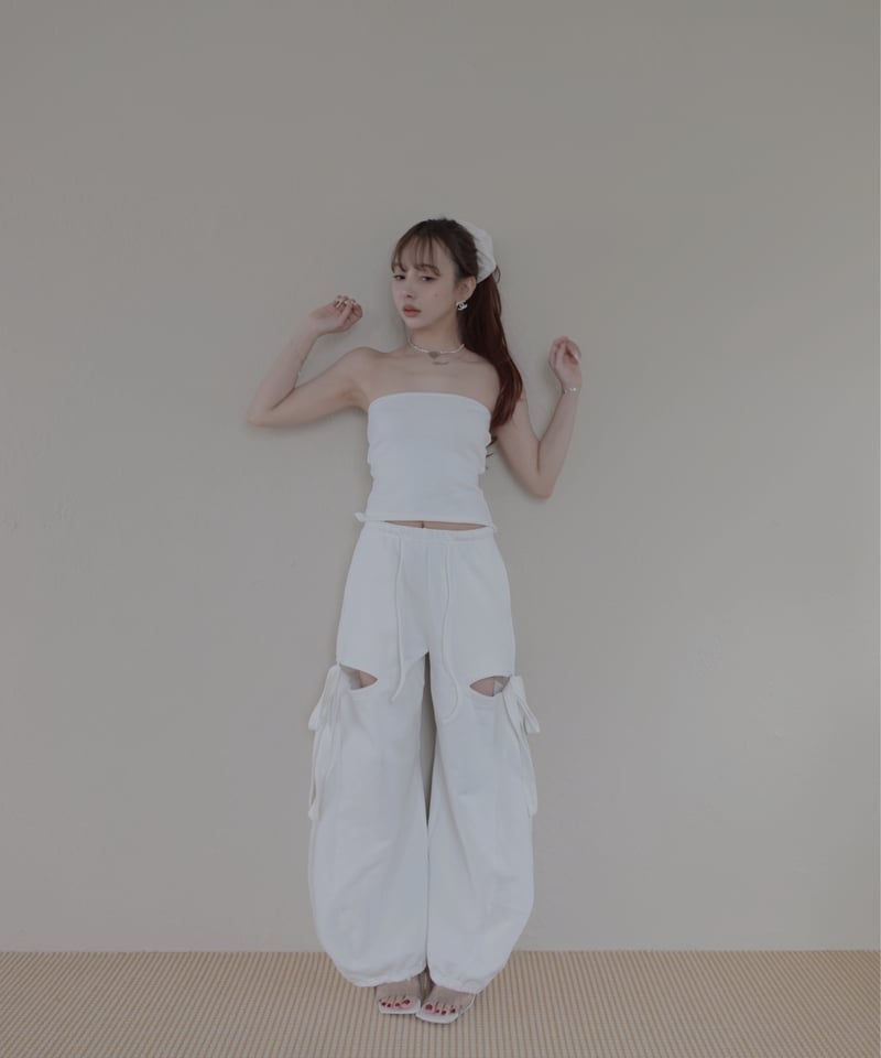 サイドカットスウェットパンツ/Side Cutting Sweat Pants | FICTI