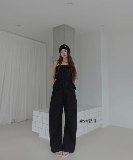 【Black】バレルデニム / BarrelLeg Denim