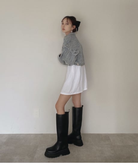 Puff Sleeve Cropped Jacket /パフスリーブクロップドジャケット