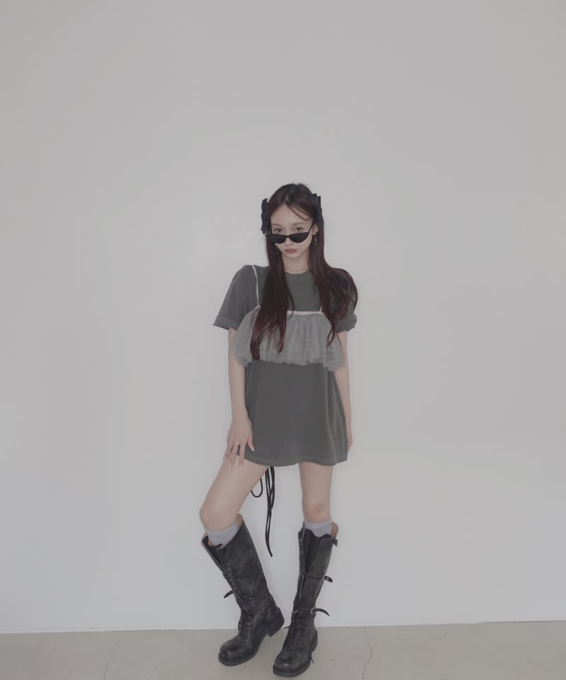 2Wayチュールトップ / 2Way Tulles Top | FICTION TOKYO O