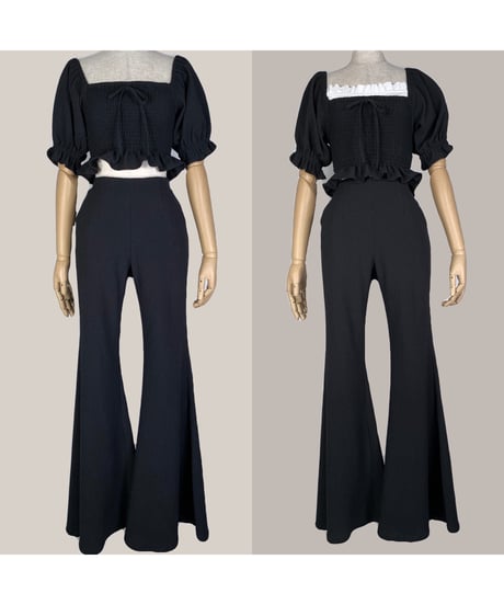 スプリングハイウェストフレアパンツ　Spring High Waist Flare Pants
