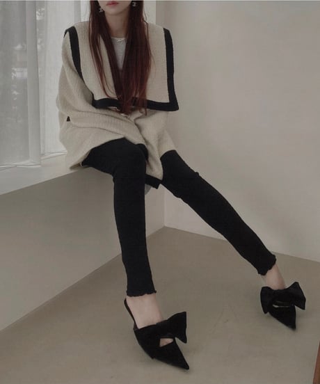 ケーブルパターンレギンス / Cable Pattern Leggings