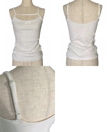 フリルヘムリボンカーディガン(リボンキャミセット) / Frill Hem Ribbon Cardigan(+Ribbon Camisole)