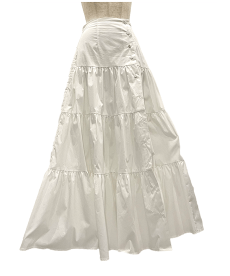 バックリボンティアードスカート /Back Ribbo Tiered Skirt