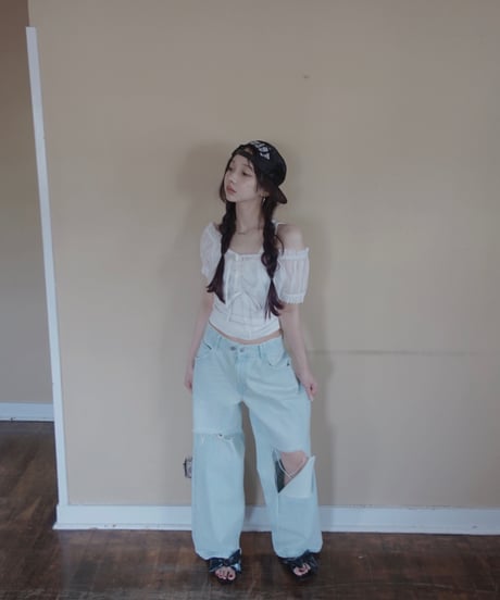 ［LightBlue］2wayデニム / 2way Denim