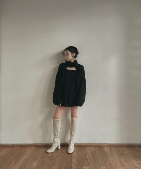 ハンドニッティングリボントップ / Hand Knitting Ribbon Top