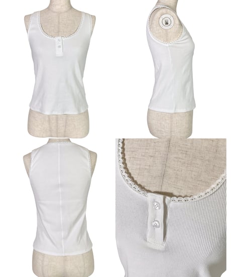 【Basic Collection】フリルタンクトップ / Frill Tank Top