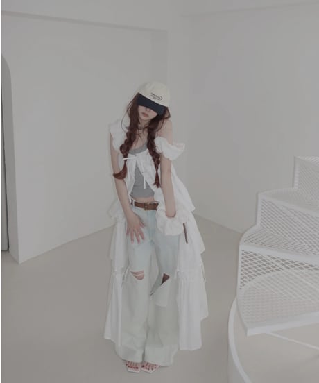 【White】ガウンドレス/Gown Dress