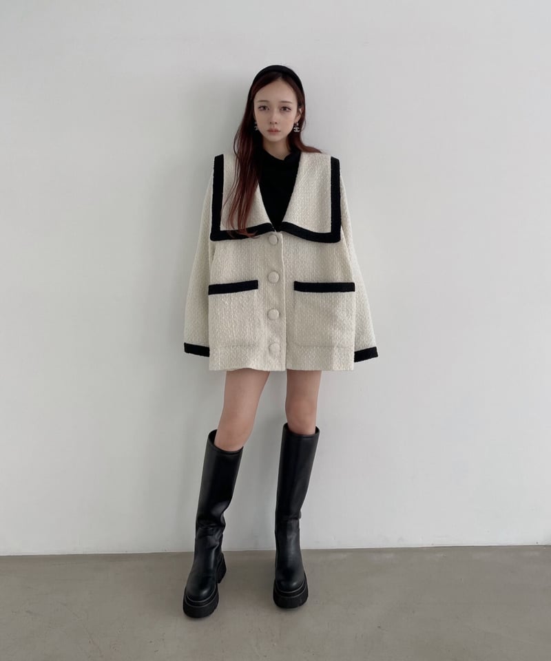 ウェストリボンニットチュニックワンピース /Waist Ribbon Knit ウェストリボンニットチュニックワンピース /Waist Ribbon Knit