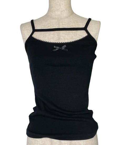 フリルヘムリボンカーディガン(リボンキャミセット) / Frill Hem Ribbon Cardigan(+Ribbon Camisole)
