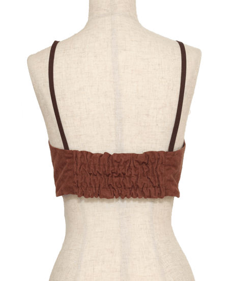 Fake Suede Bra top　スウェードブラトップ