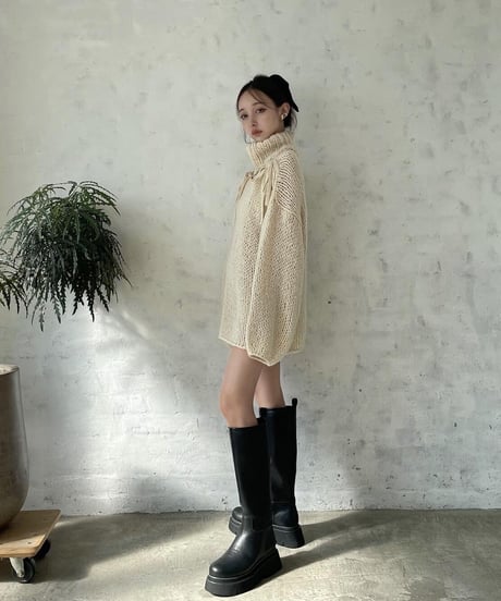 トラックソールロングブーツ / Track Sole Long Boots