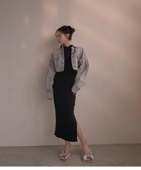 Puff Sleeve Cropped Jacket /パフスリーブクロップドジャケット