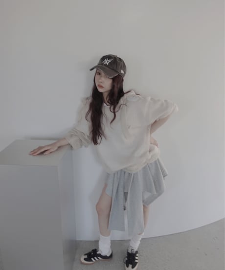 【Sweat Gray】ランダムスカート / Random Skirt