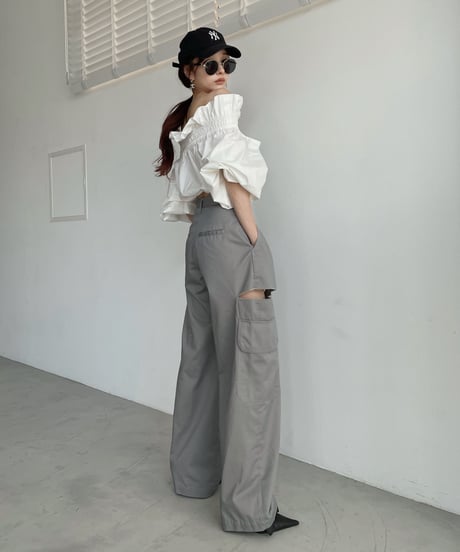 サイドカットタックパンツ / Side Cut Tack Bottoms