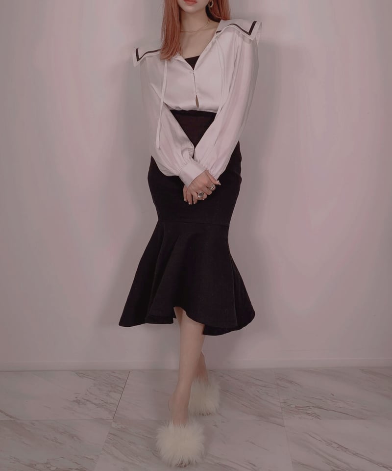 セーラーカラーブラウス / Sailor collar Blouse | FICTION TO...