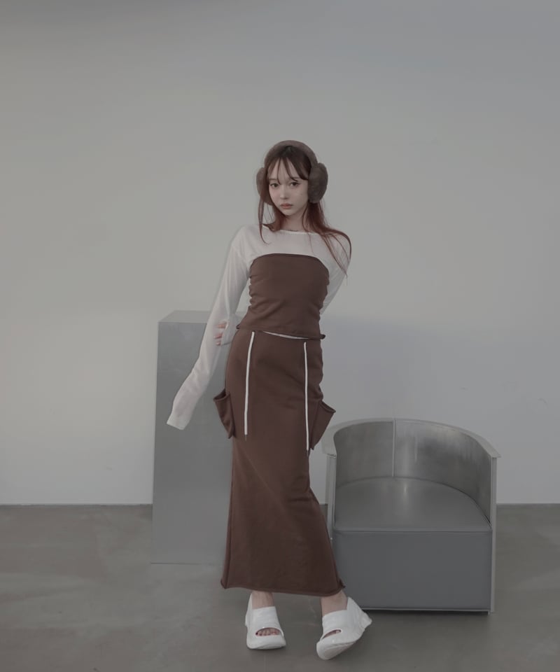 スウェットフレアスカート / Sweat Flare Skirt | FICTION TOKY