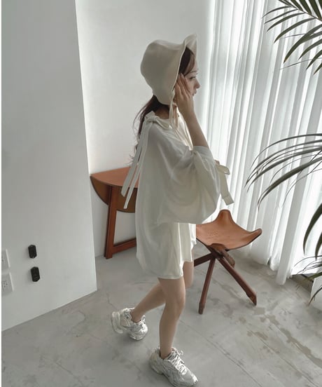 シアーリボントップ /Sheer Ribbon Top