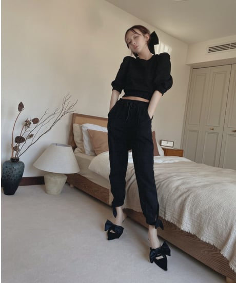バックリボントップス / Back Ribbon Tops
