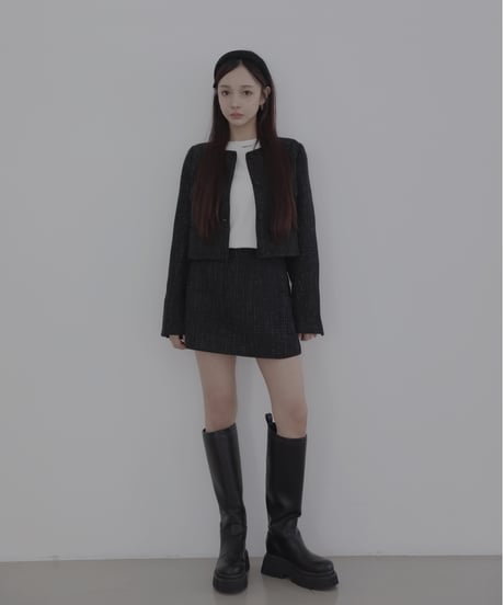 ［Black］ツイードジャケット/ Tweed Jacket