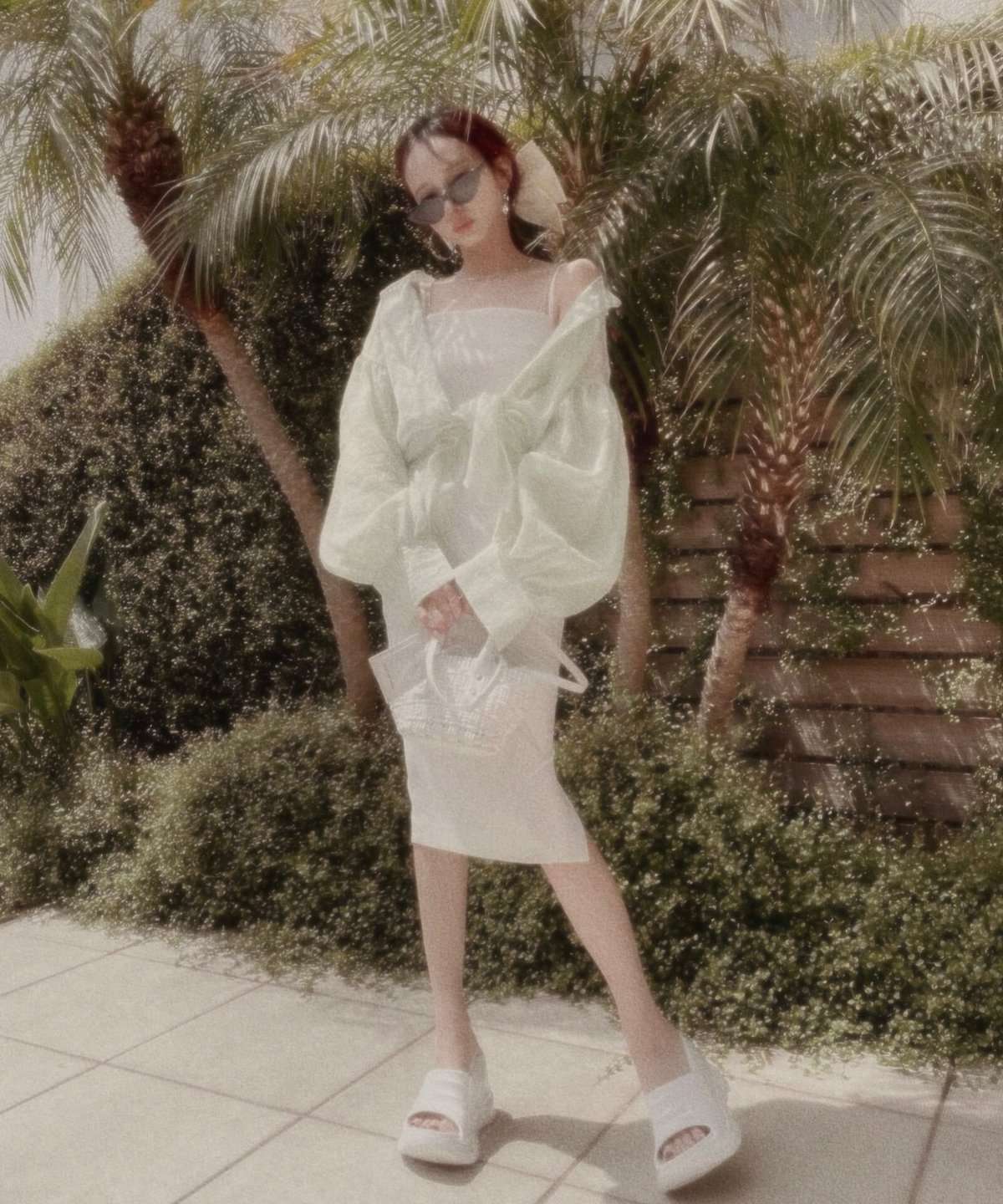 ビジューストラップスリットワンピ / Bijou Strap Slit One-Piece | 