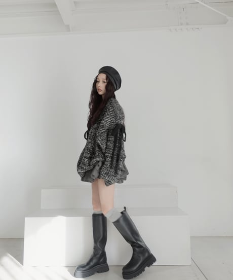 【❤︎MelangeBlack❤︎】ホリデーリボンニット / Holiday Ribbon Knit