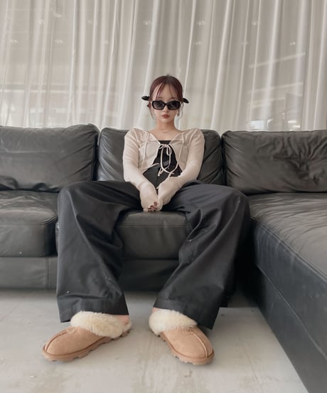 フリルヘムクロップドシアーカーディガン (ベアトップセット)/Frill Hem Cropped Sheer Cardigan(+Bare Top))