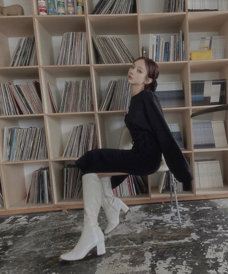 バックスリットロンTワンピ /Back Slit Long Sleeve T One-Piece