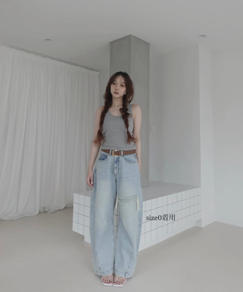 LightBlue】バレルデニム / BarrelLeg Denim | FICTION T