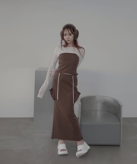 スウェットベアトップ /Sweat Bare Top