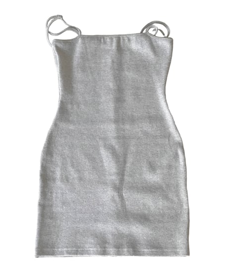 【Basic Collection】リブキャミソールスリットワンピース-Mini- /Rib Camisole Slit One-Piece
