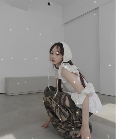 【Milk】コットンレーストップ(+ビッグシュシュ）/ CottonLace Top(+BigSHUSHU)