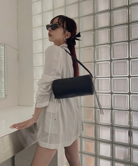 Bijou Ribbon Round Bag / ビジューリボンラウンドバッグ