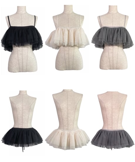 2Wayチュールトップ / 2Way Tulles Top