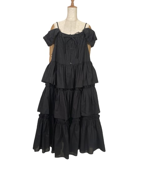 【Black】ガウンドレス/Gown Dress