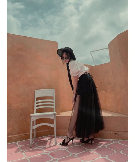 スリットチュールスカート Slit Tulle Skirt