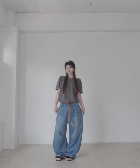 【Blue】バレルデニム / BarrelLeg Denim