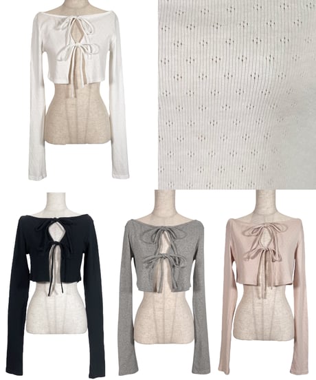 リボンカーディガン/Ribbon Cardigan