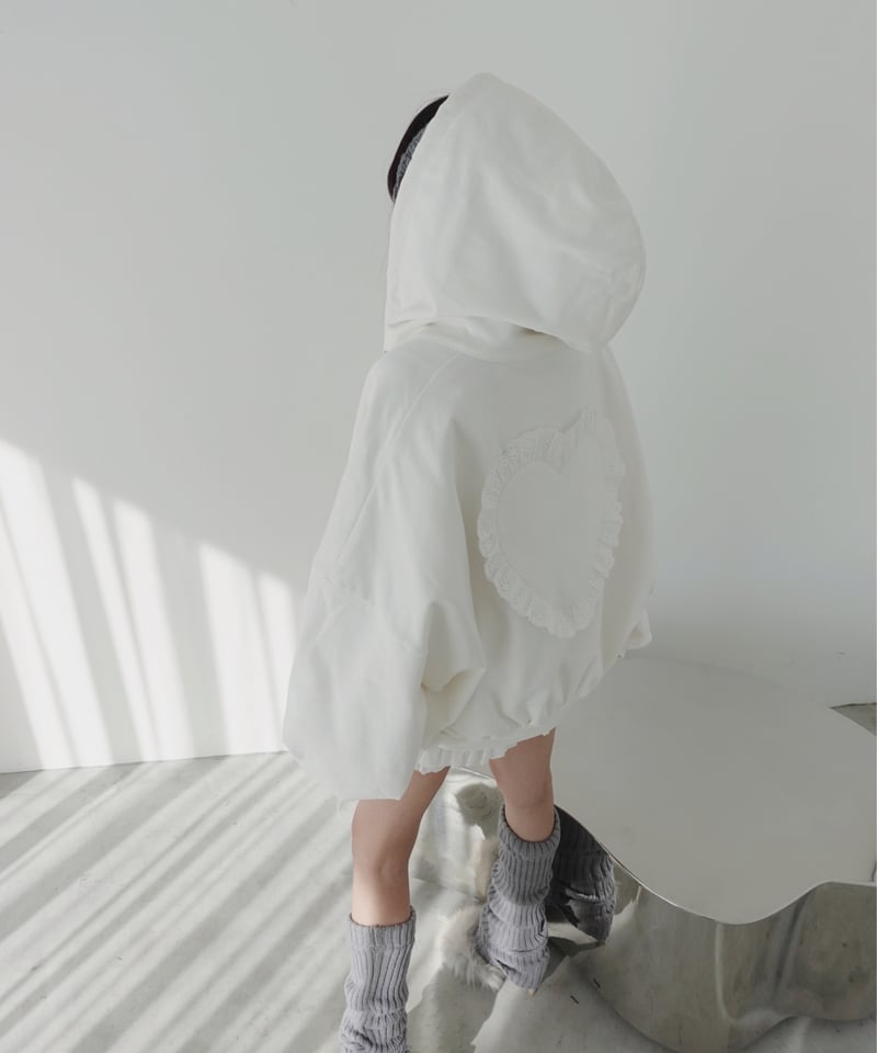 Milk】ハートジップアップフーディー /Heart Zip-up Hoodie | FIC