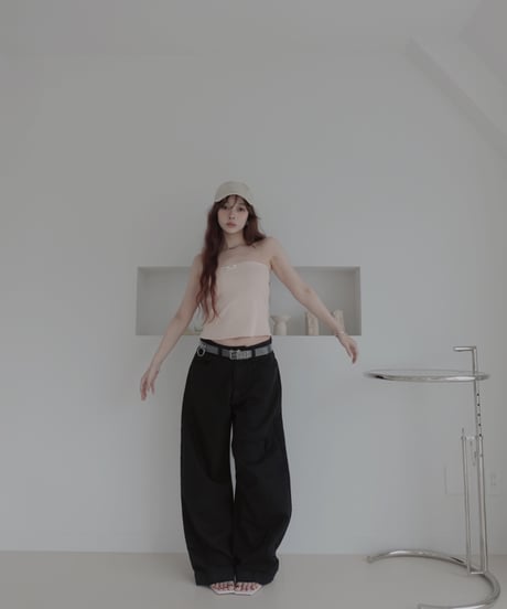 【Black】バレルデニム / BarrelLeg Denim