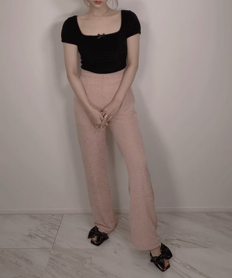 スクエアネックトップス　Square Neck Tops