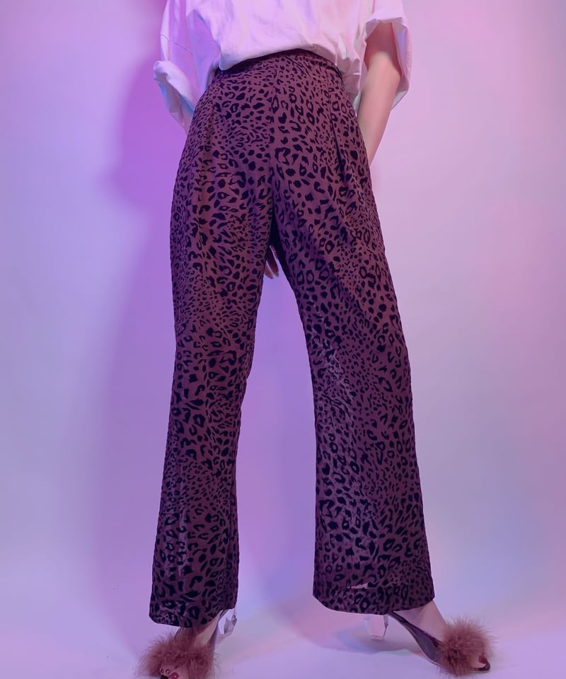 Leopard Sheer Pants レオパードシアーパンツ | FICTION TOKYO Leopard Sheer Pants レオパードシアーパンツ | FICTION TOKYO