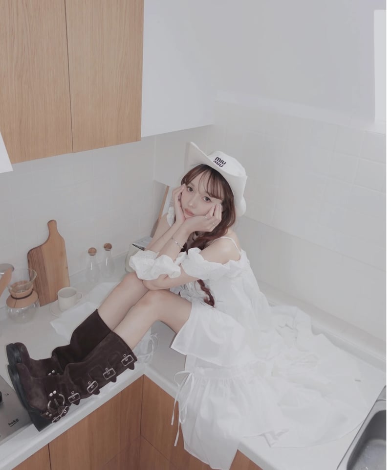 White】ガウンドレス/Gown Dress | FICTION TOKYO OFFICI