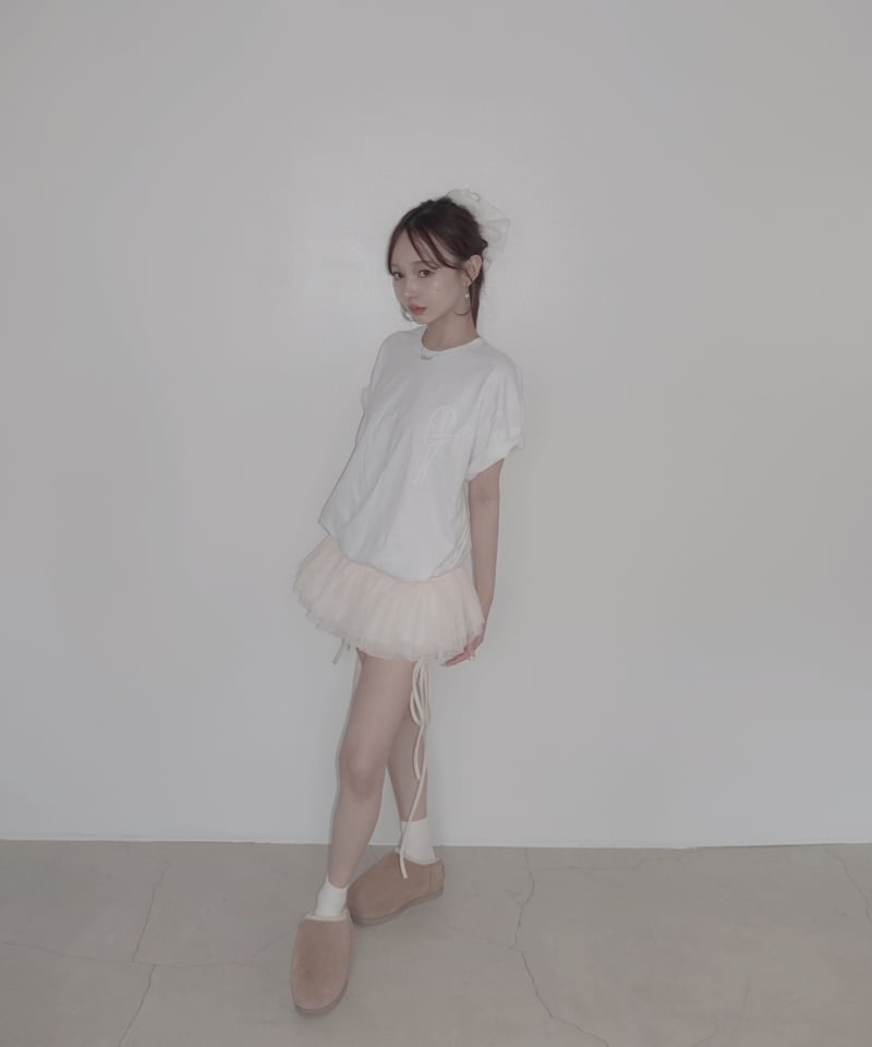 セット割引】チュールトップ + Big Logo T | FICTION TOKYO OFF