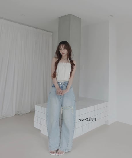 【LightBlue】バレルデニム / BarrelLeg Denim