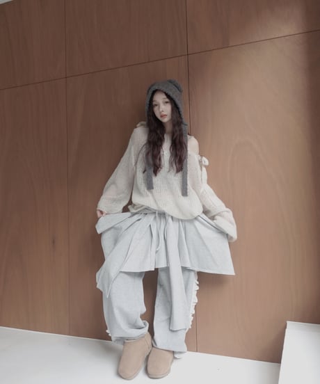 【Sweat Gray】ランダムスカート / Random Skirt