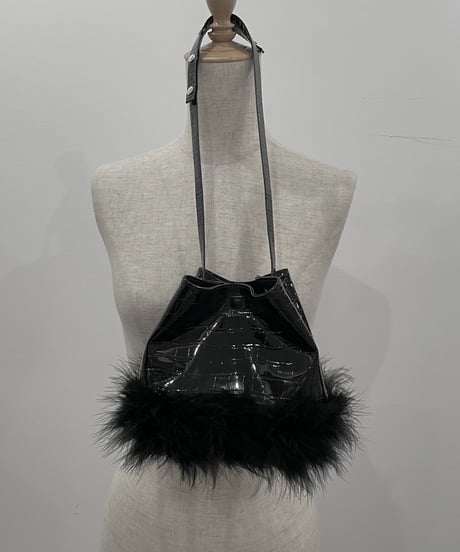 エナメルクロコフェザーバック / Enamel Croco Feather Bag
