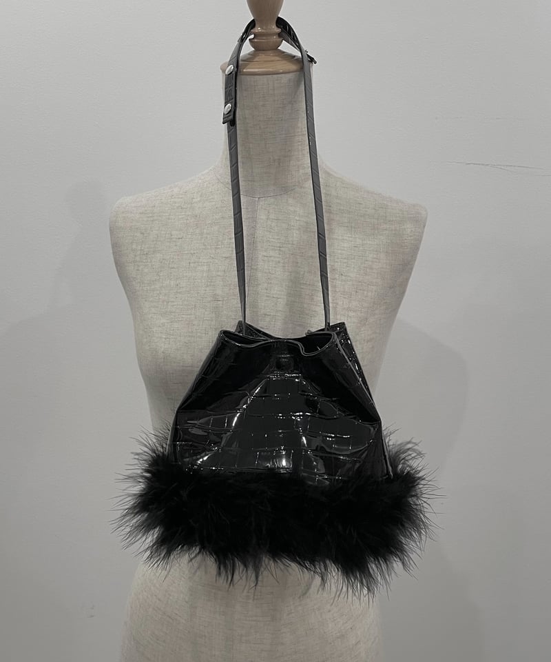 エナメルクロコフェザーバック / Enamel Croco Feather Bag | FIC 