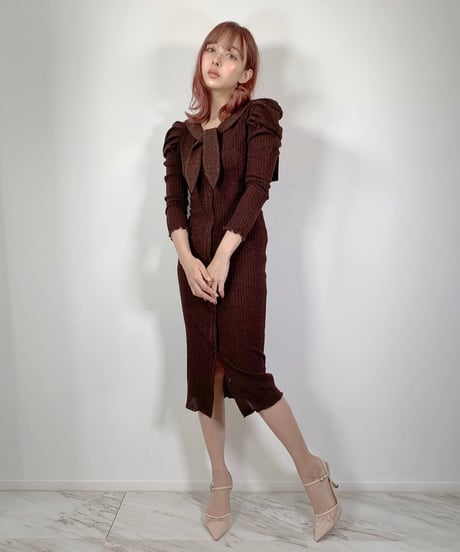 Sailor Collar Gown One-piece  セーラーカラーガウンワンピース
